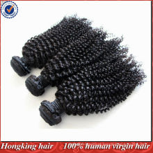 Cabelo remy humano virgem das extensões do cabelo da onda do kongy mongol da categoria 5A